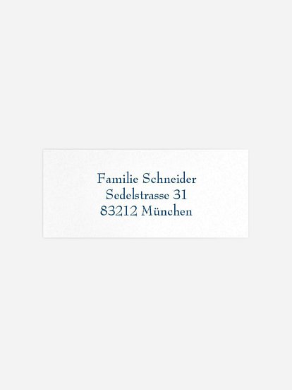 Absenderaufkleber Trauer Schriftlich