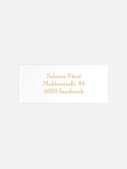 Absenderaufkleber Einschulung Schriftlich