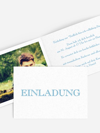 Einladung 18. Geburtstag Schriftlich