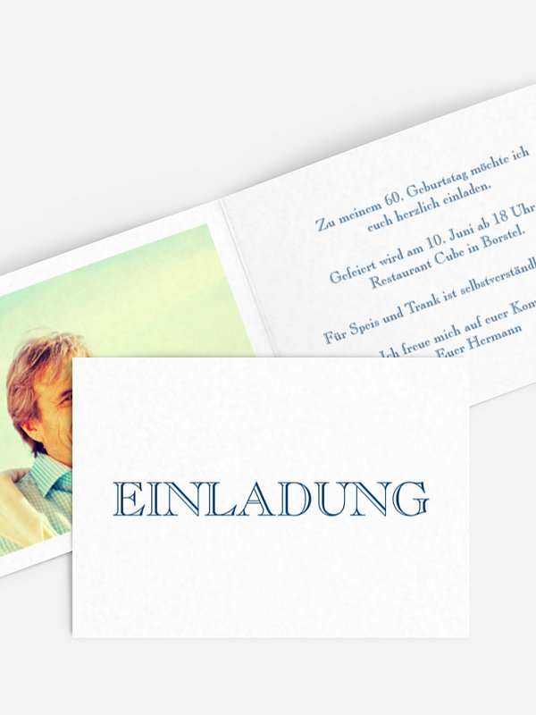 Einladung 60. Geburtstag Schriftlich