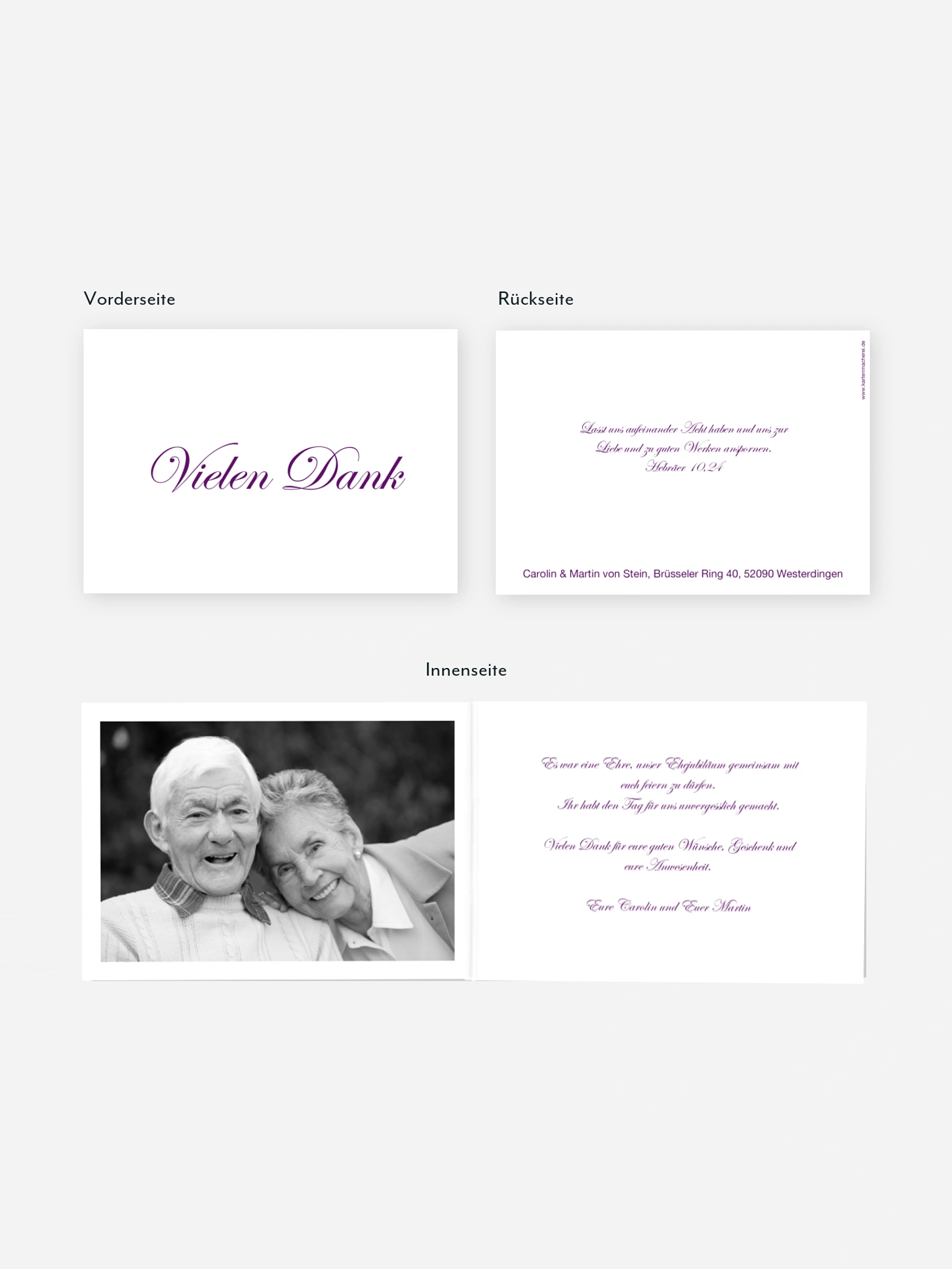 Danksagung zur Goldenen Hochzeit Schriftlich