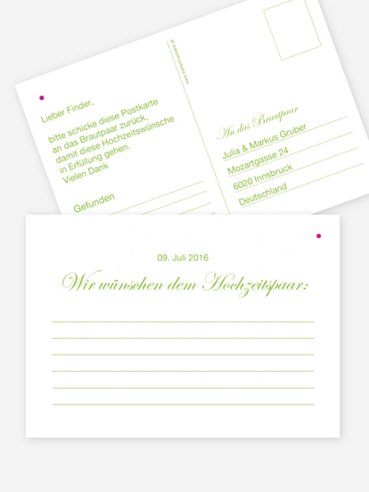 Ballonkarte Hochzeit Schriftlich