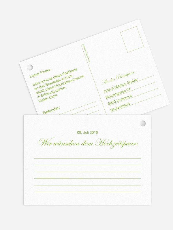 Ballonkarte Hochzeit Schriftlich