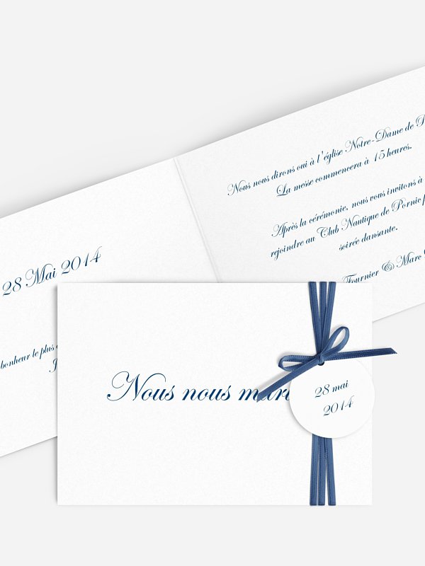Faire-part mariage En toutes lettres
