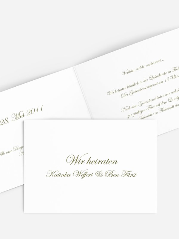 Hochzeitseinladung Schriftlich