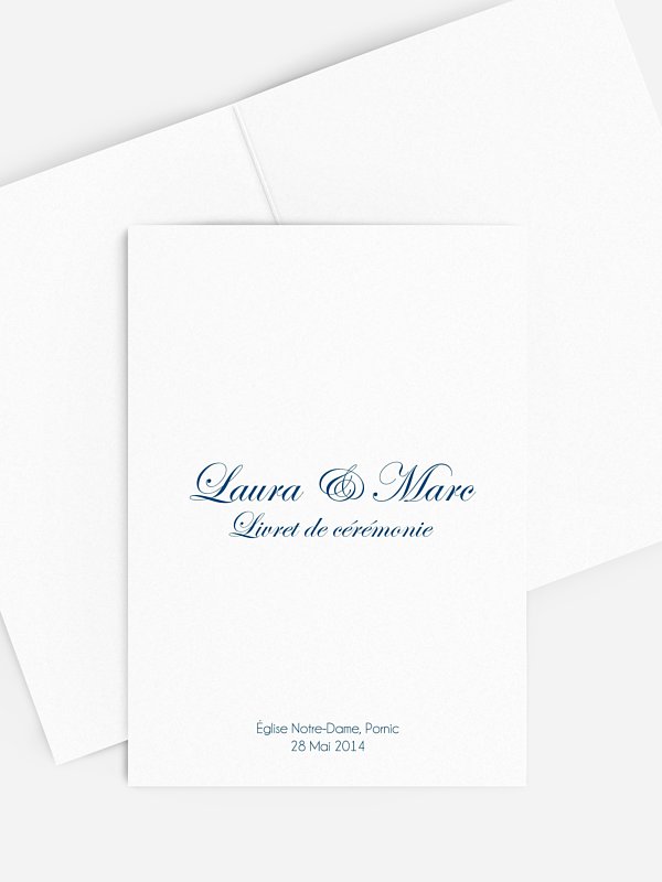 Livret de messe mariage En toutes lettres