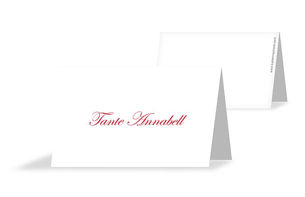 Tischkarte Hochzeit Schriftlich