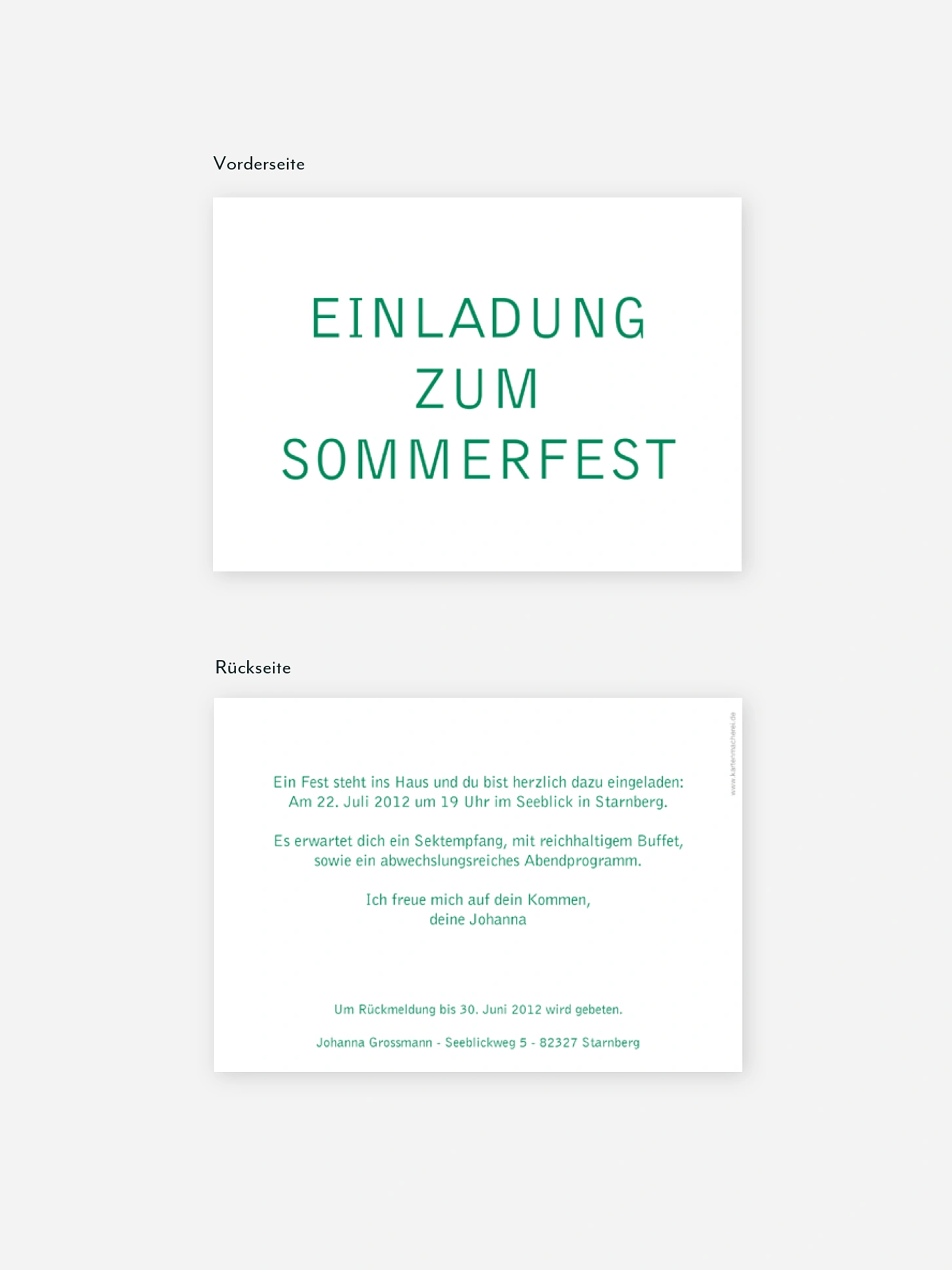 Partyeinladung Schriftlich