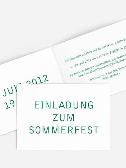 Partyeinladung Schriftlich