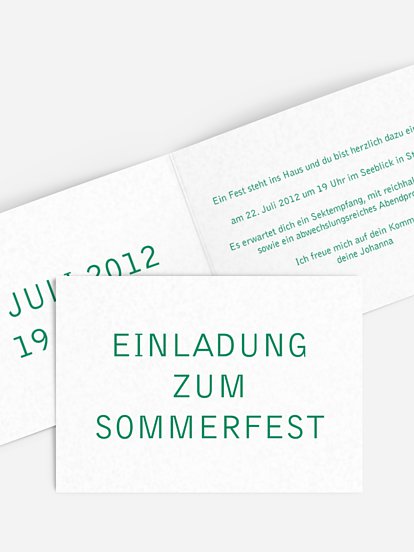 Partyeinladung Schriftlich