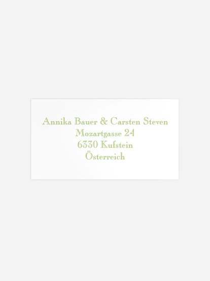 Empfängeraufkleber Geburtstag Schriftlich