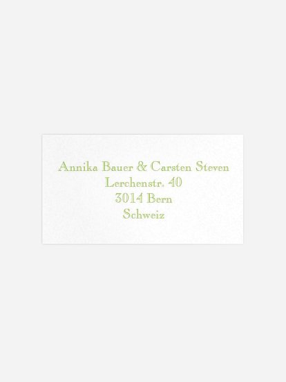 Empfängeraufkleber Geburtstag Schriftlich