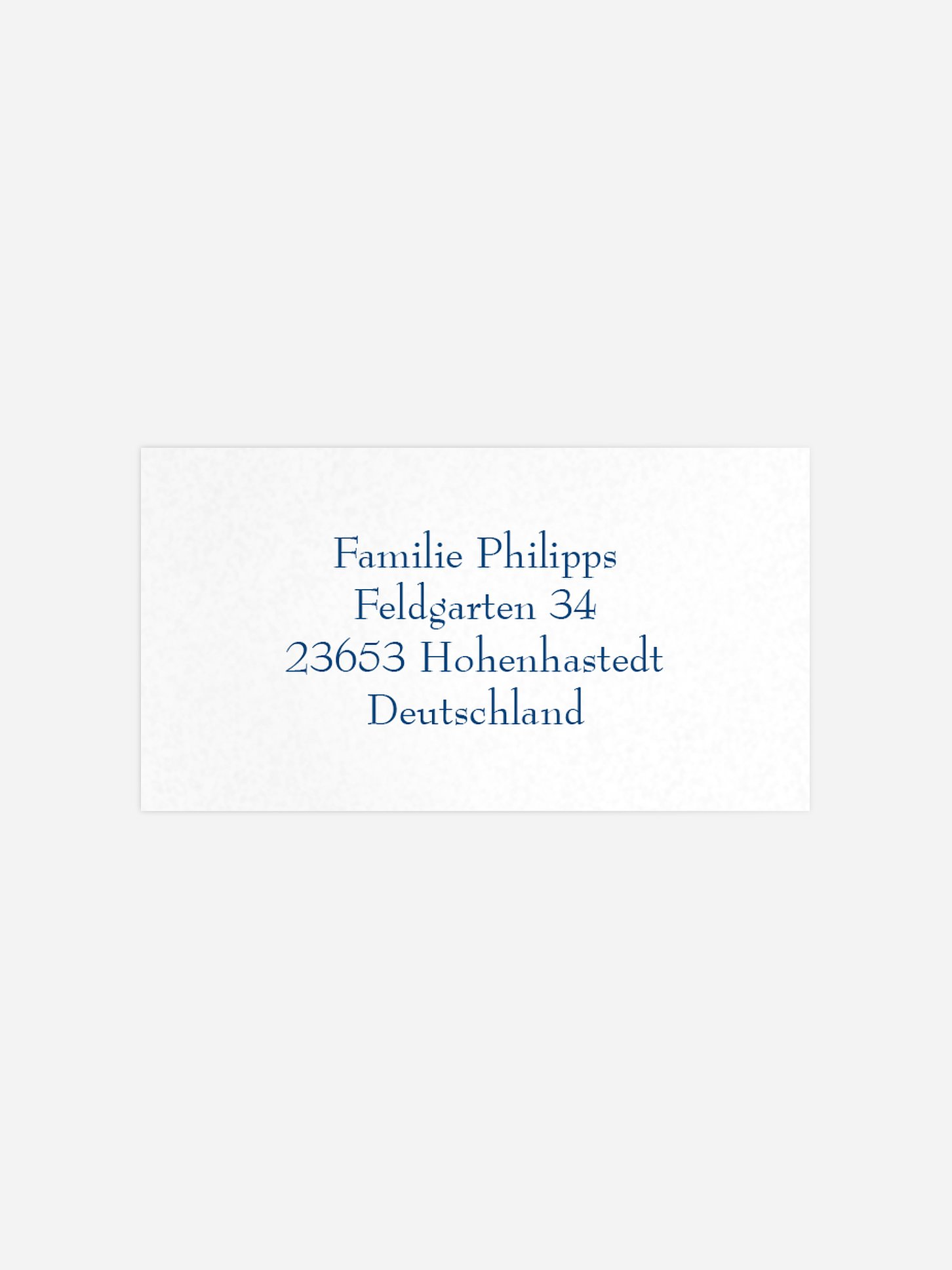 Empfängeraufkleber Trauer Schriftlich