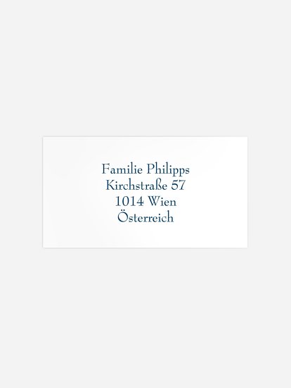 Empfängeraufkleber Trauer Schriftlich