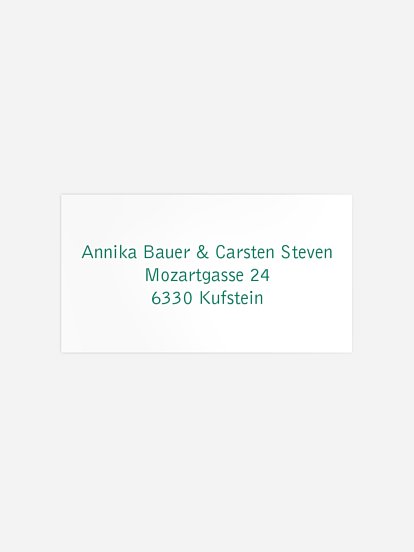 Empfängeraufkleber Party Schriftlich