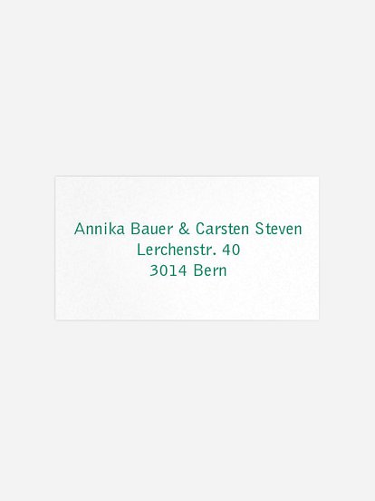 Empfängeraufkleber Party Schriftlich