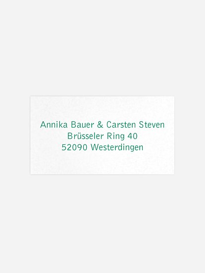 Empfängeraufkleber Party Schriftlich