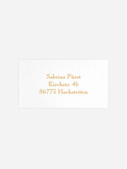 Empfängeraufkleber Einschulung Schriftlich