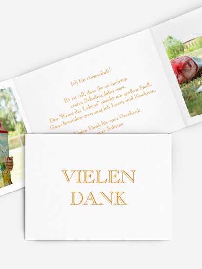 Danksagung Einschulung Schriftlich