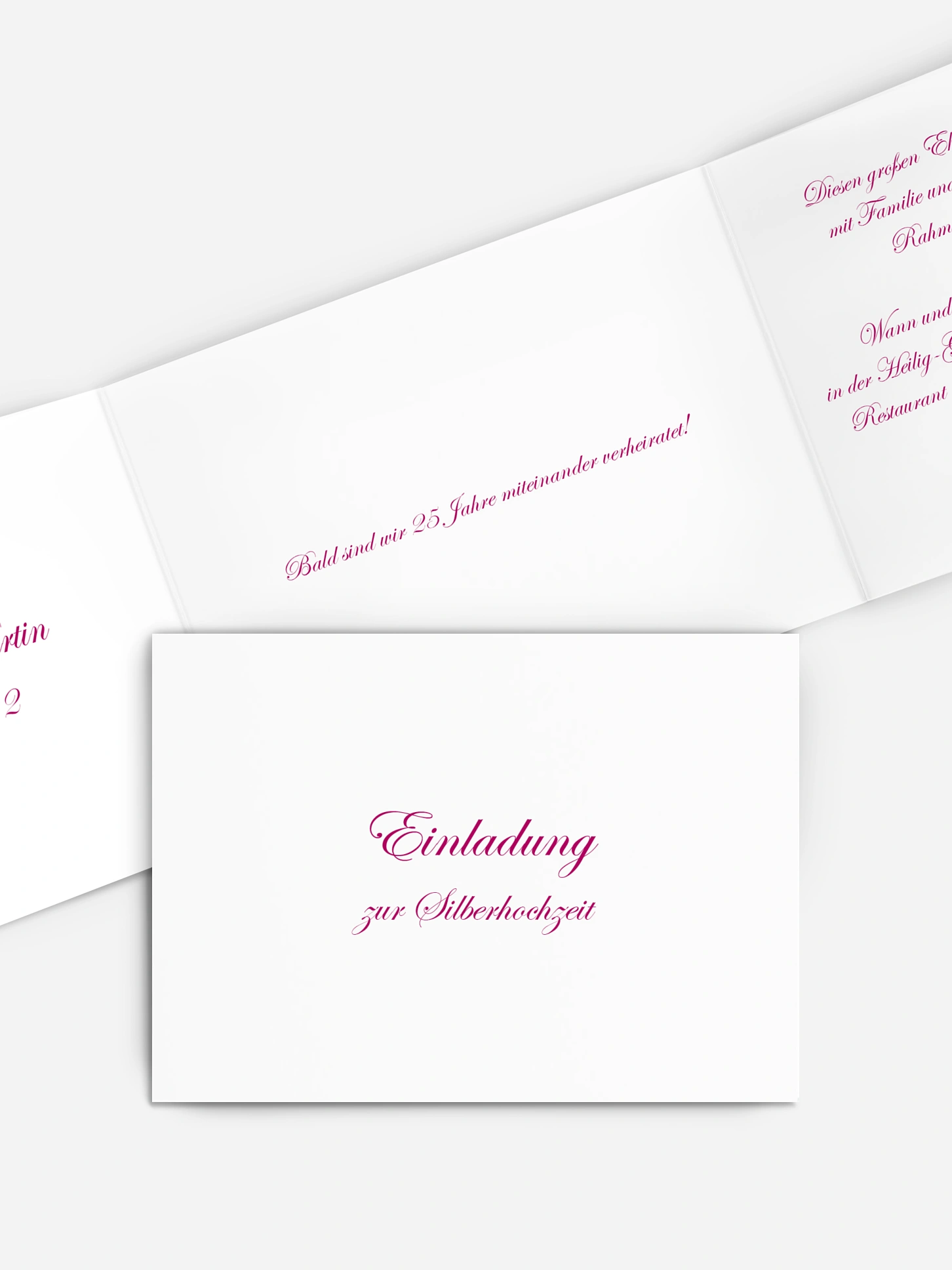 Einladung zur Silberhochzeit Schriftlich
