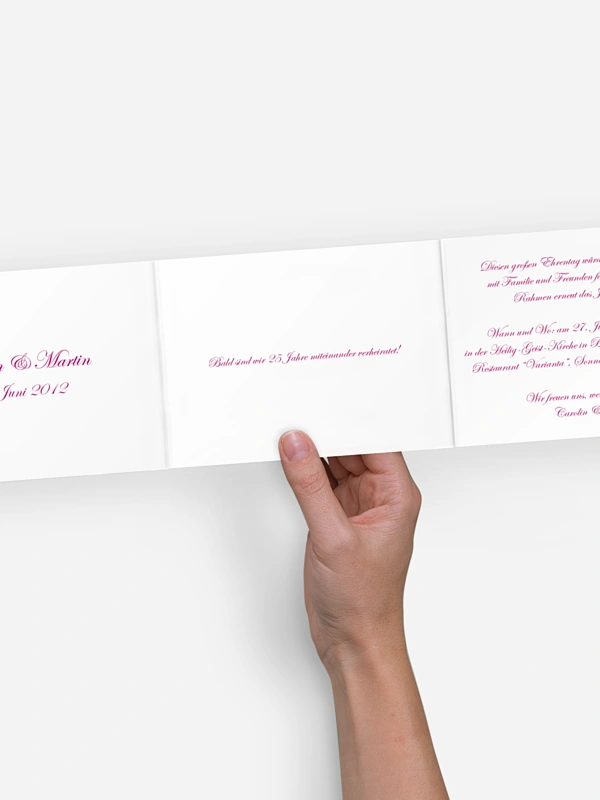 Einladung zur Silberhochzeit Schriftlich