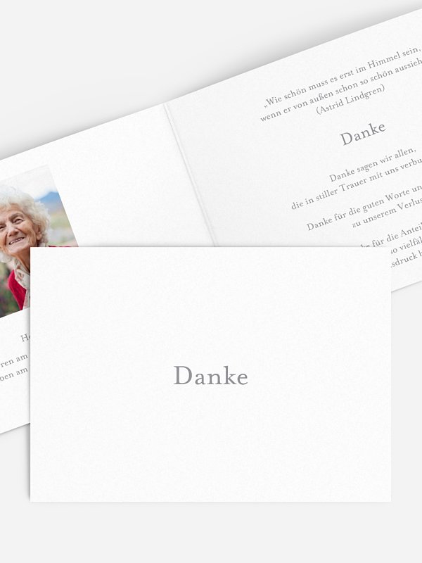 Trauerdanksagung Schriftlich
