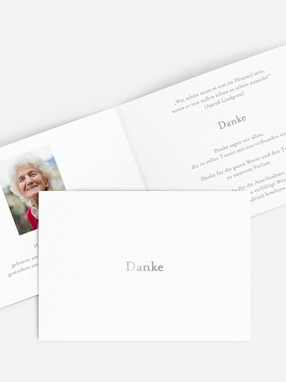 Trauerdanksagung Schriftlich