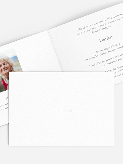 Trauerdanksagung Schriftlich