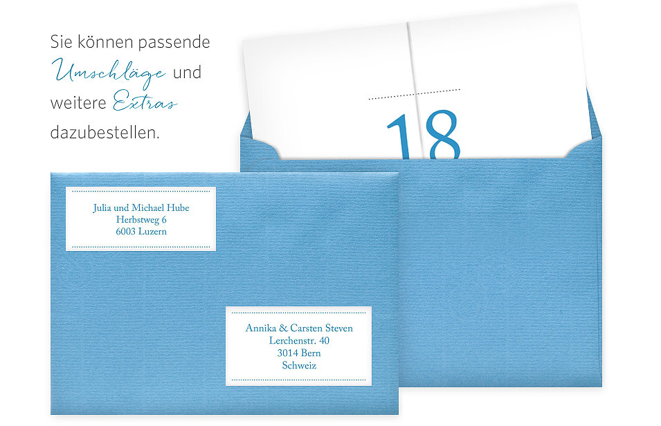 Einladung 18. Geburtstag Schreibklar