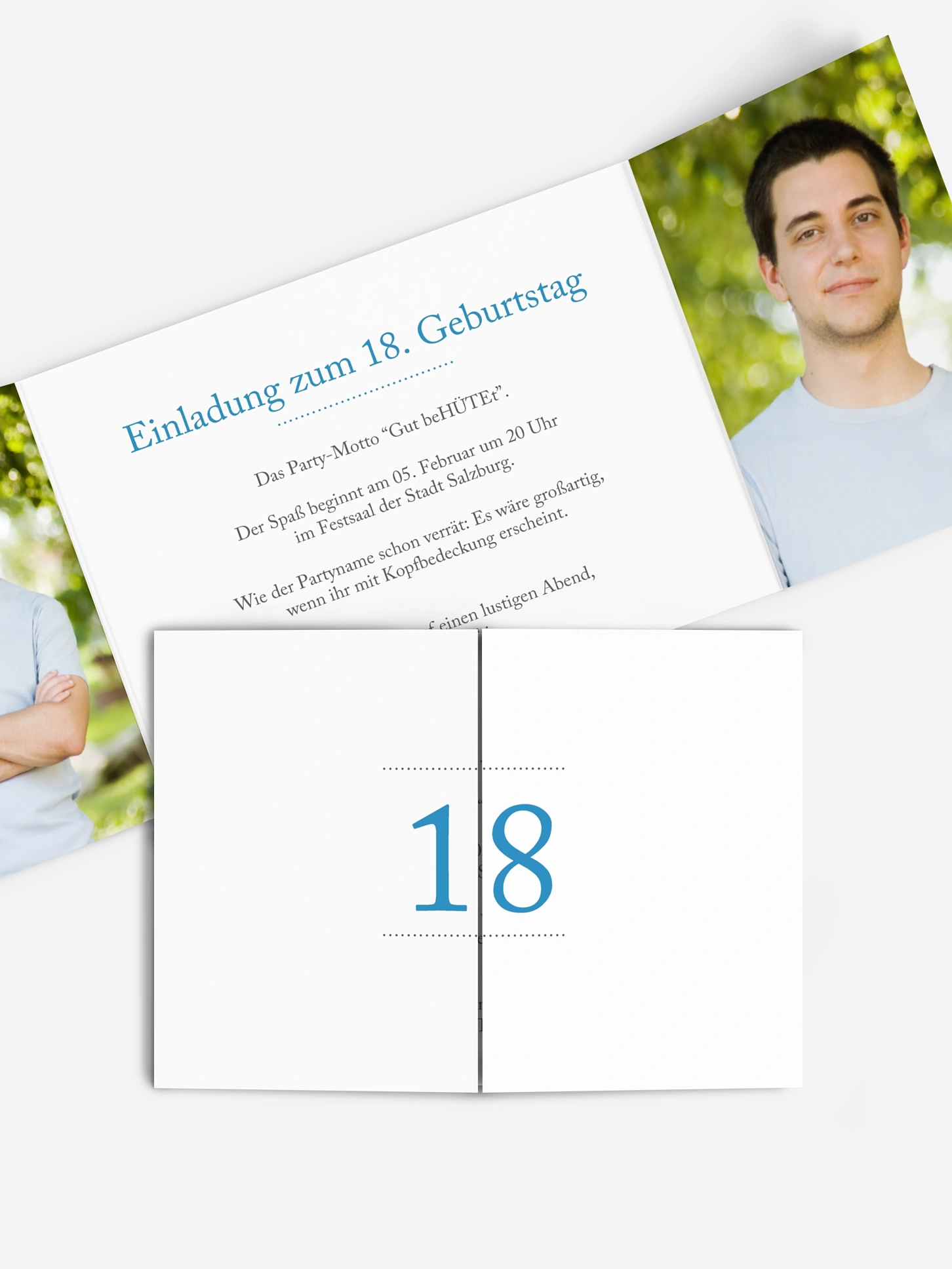 Einladung 18. Geburtstag Schreibklar