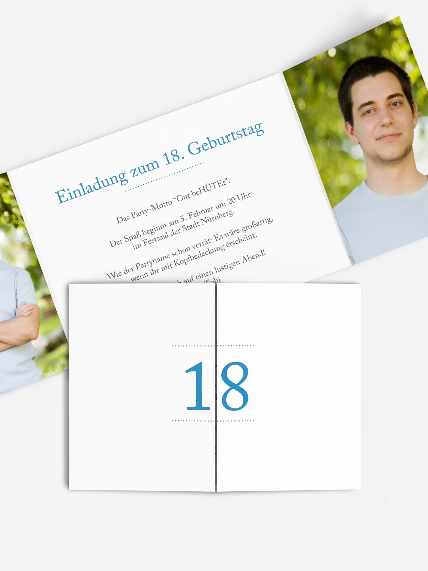 Einladung 18. Geburtstag Schreibklar