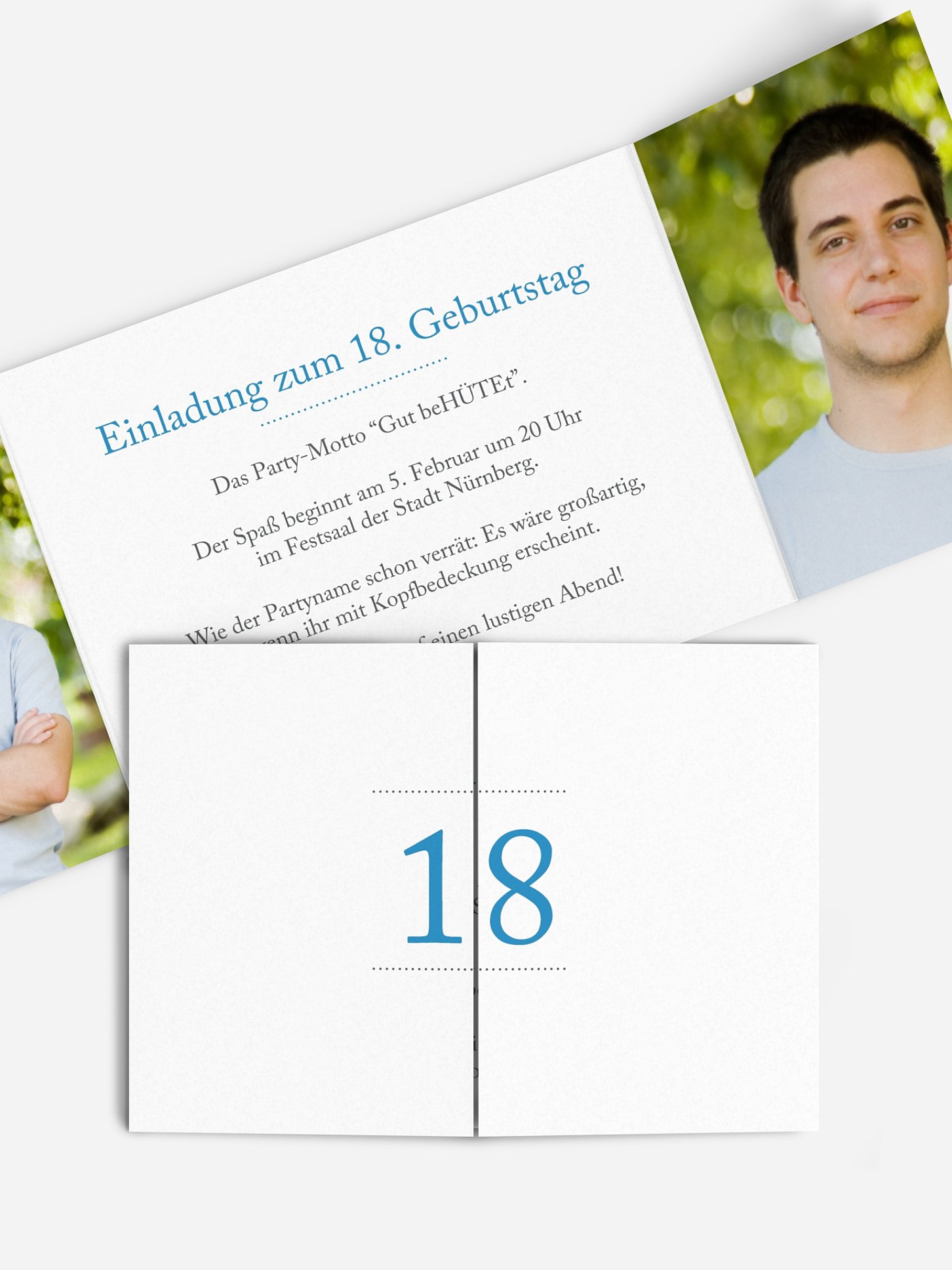 Einladung 18. Geburtstag Schreibklar
