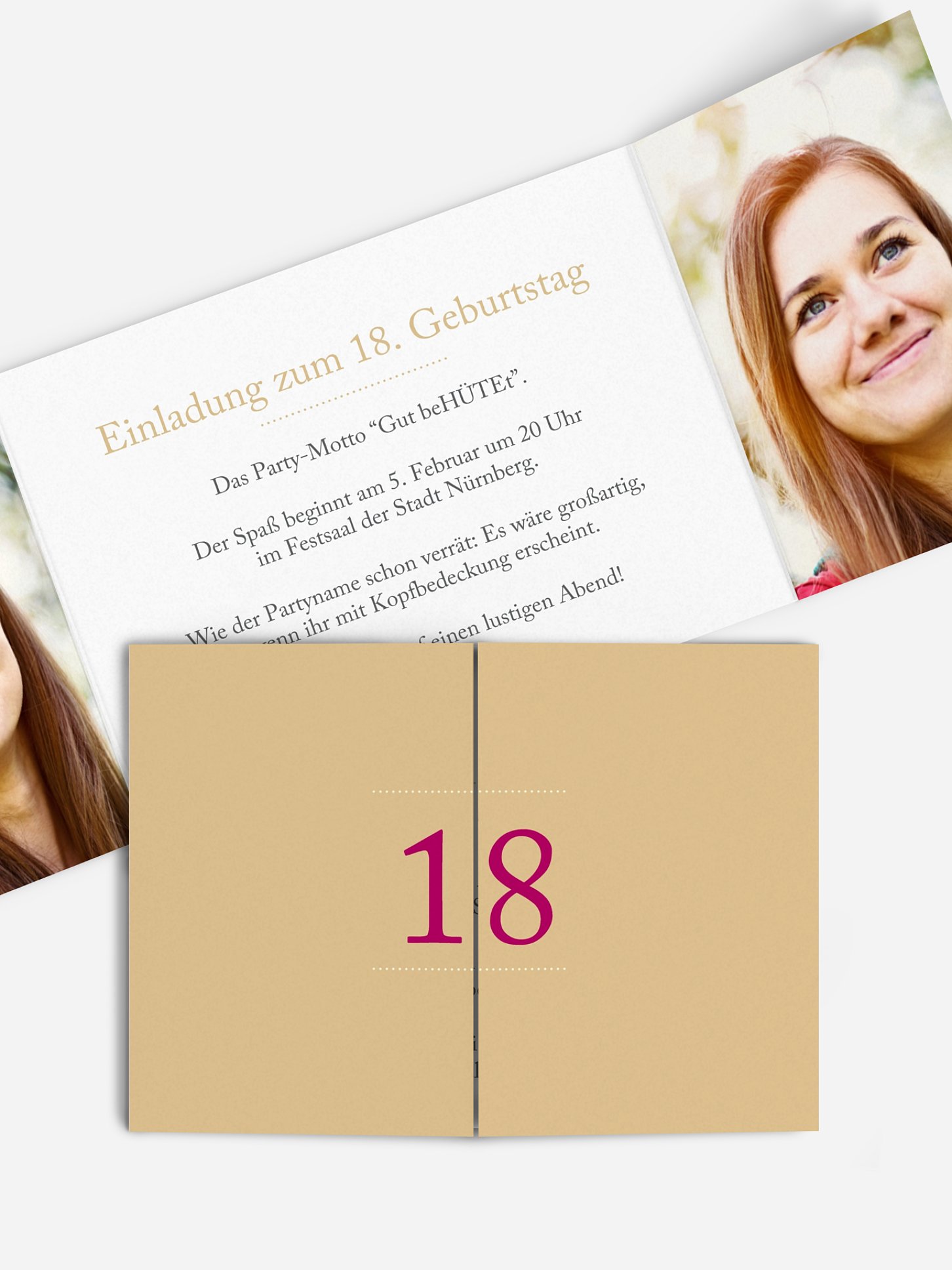 Einladung 18. Geburtstag Schreibklar