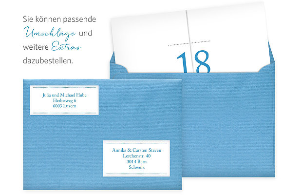 Einladung 18. Geburtstag Schreibklar