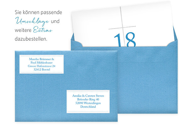 Einladung 18. Geburtstag Schreibklar