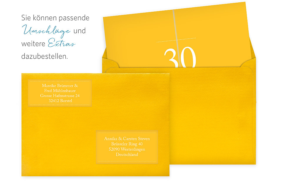 Einladung 30. Geburtstag Schreibklar
