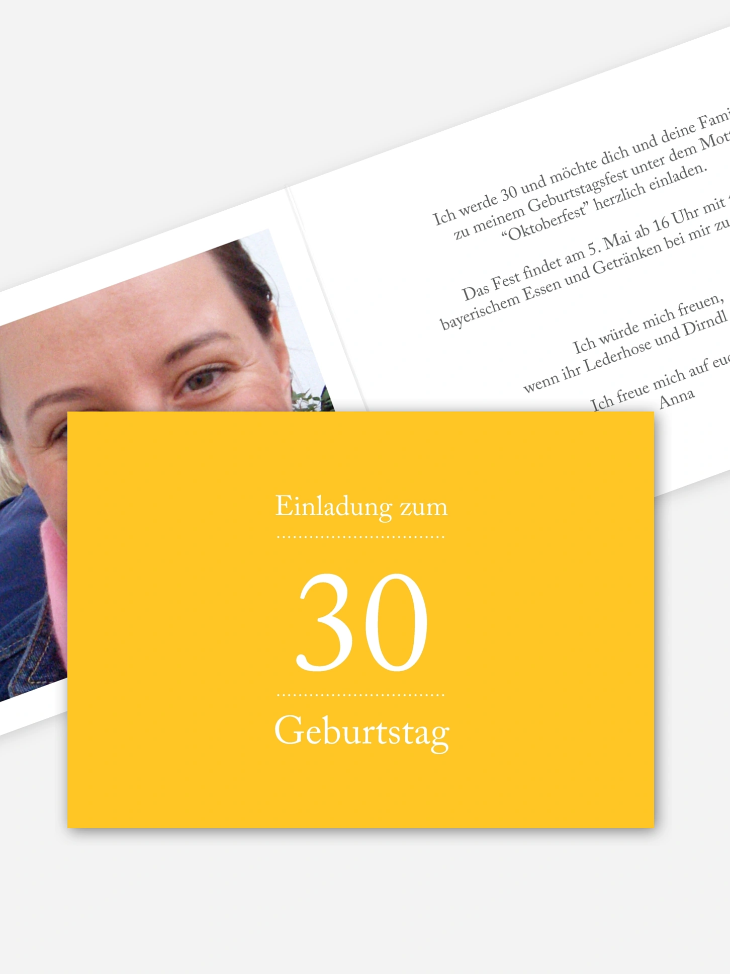 Einladung 30. Geburtstag Schreibklar