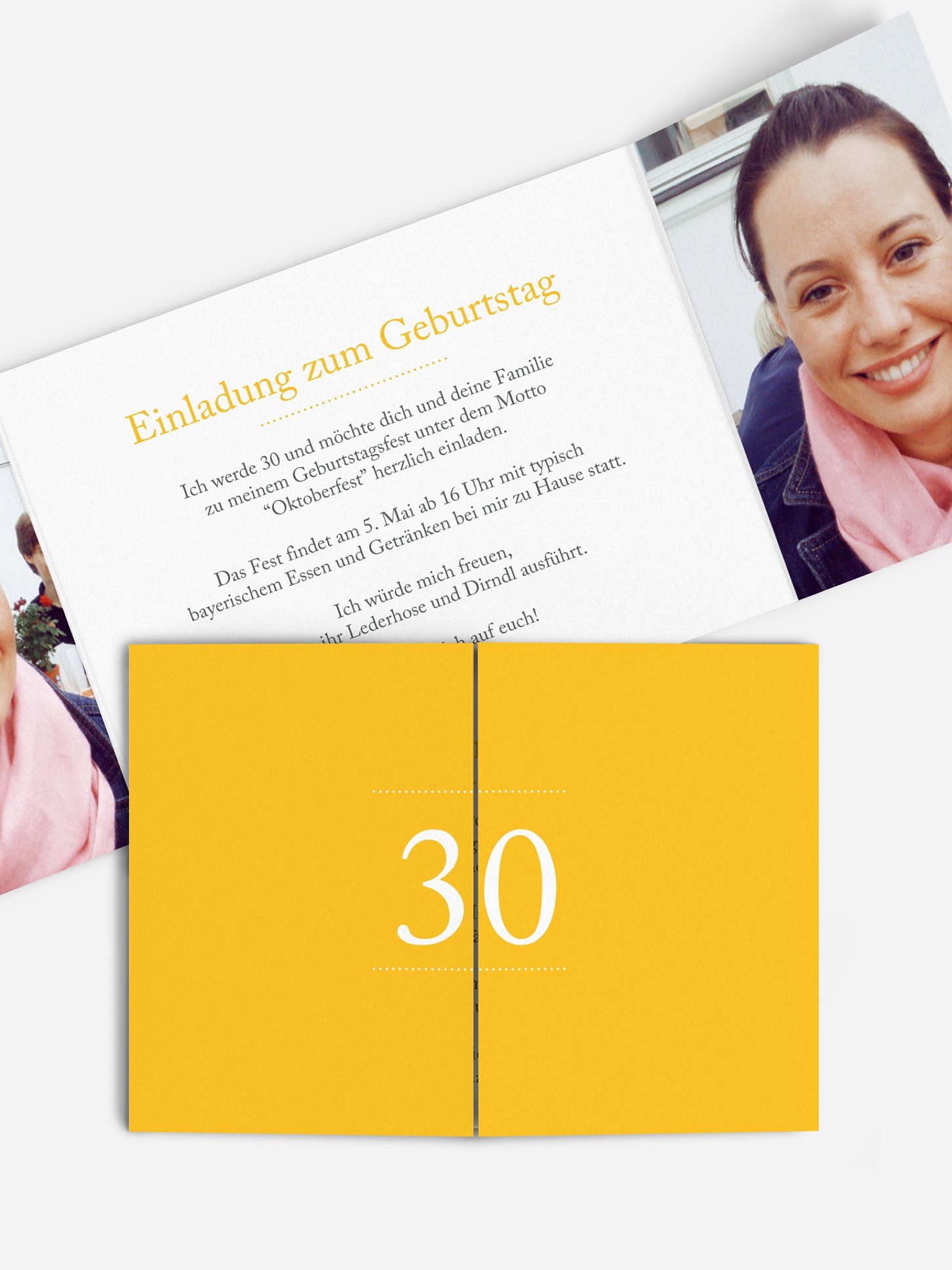 Einladung 30. Geburtstag Schreibklar
