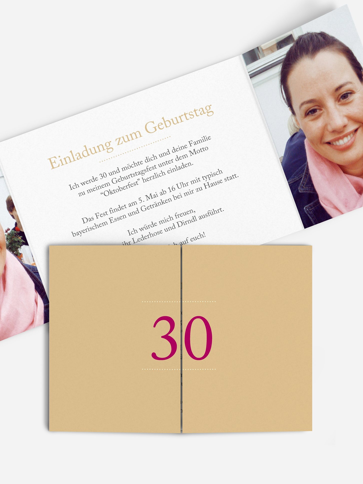 Einladung 30. Geburtstag Schreibklar