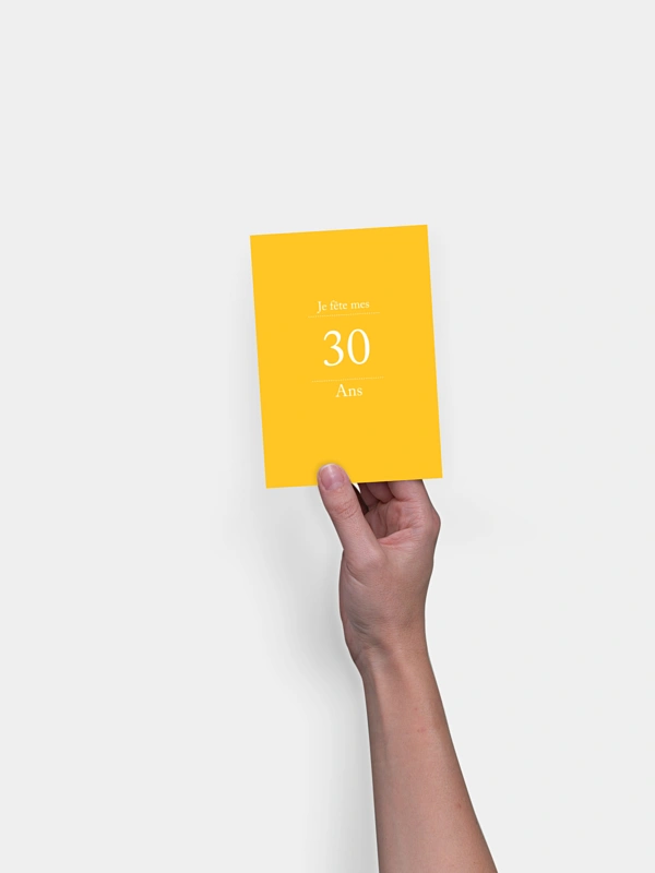 invitation anniversaire 30 Précision