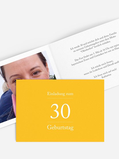 Einladung 30. Geburtstag Schreibklar