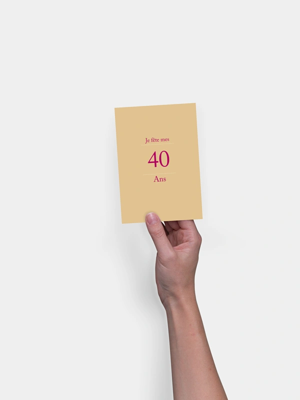 invitation anniversaire 40 Précision