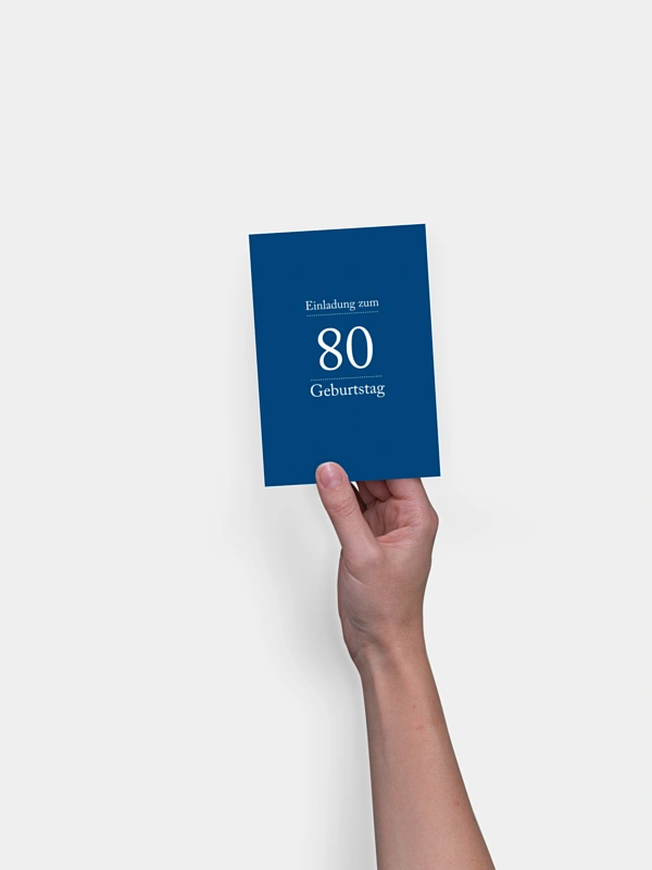 Einladung 80. Geburtstag Schreibklar