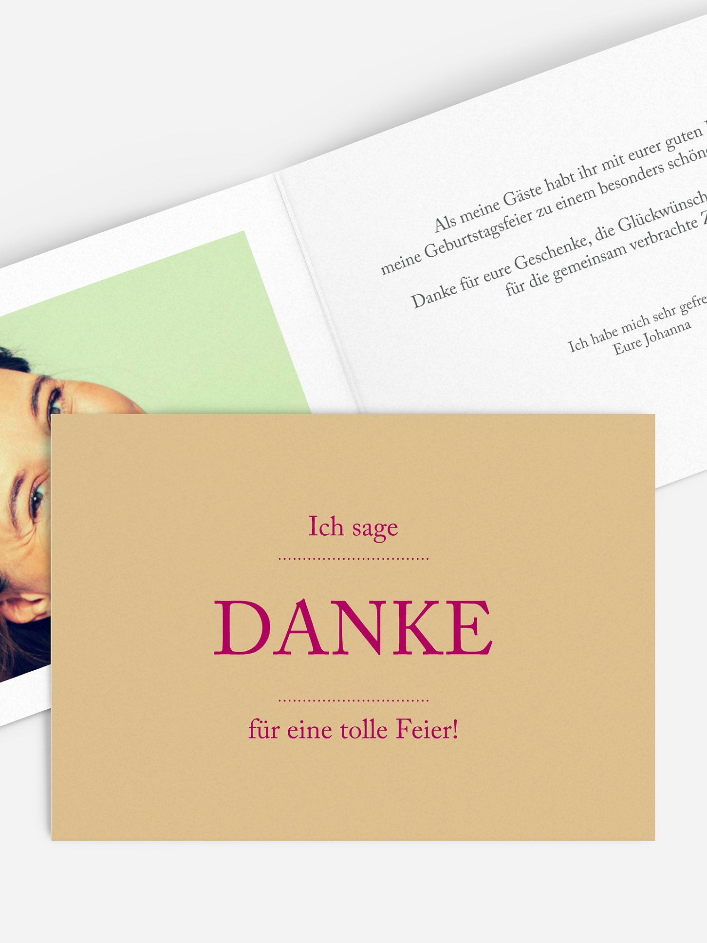 Dankeskarte Geburtstag Schreibklar