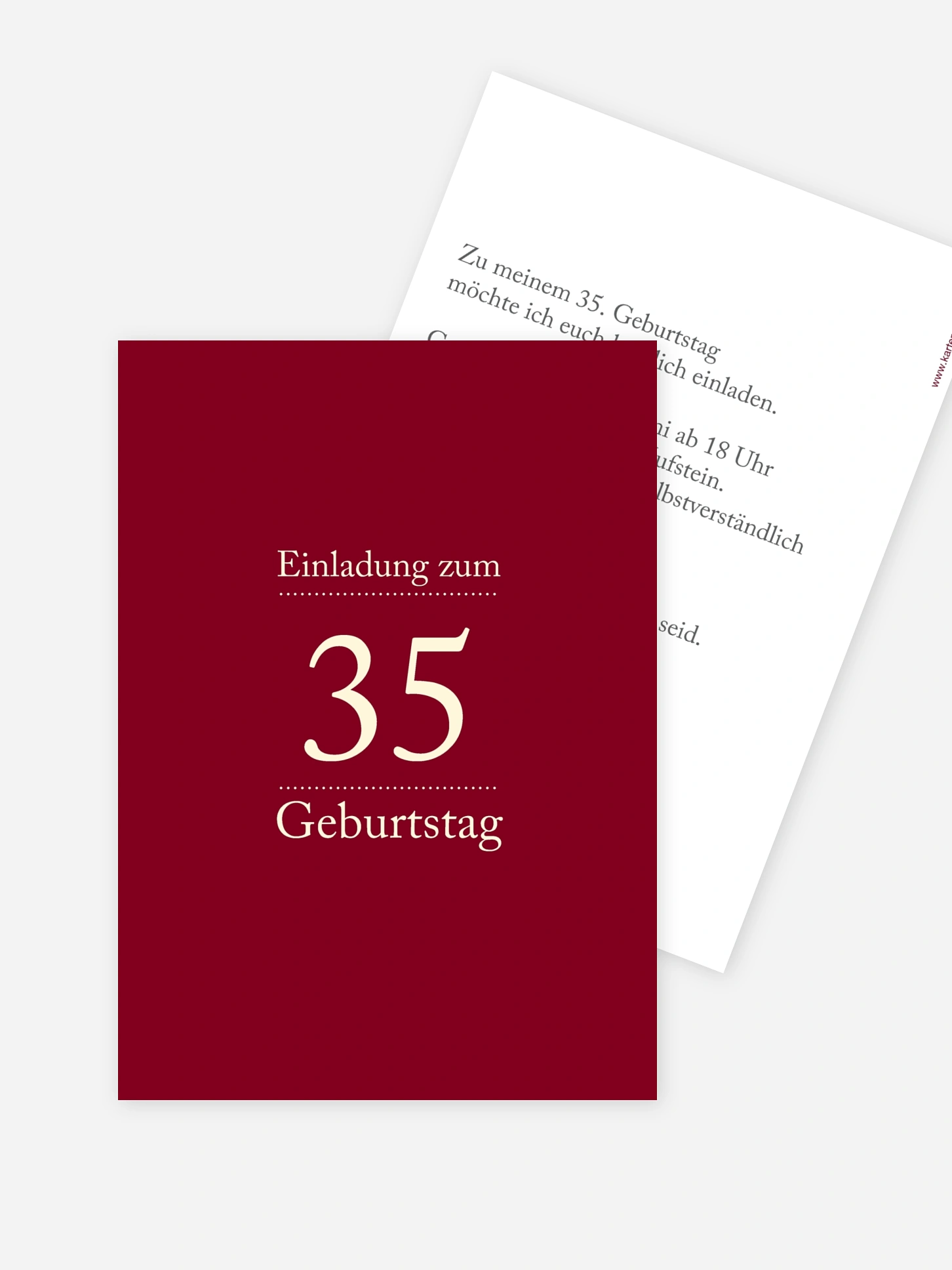 Geburtstagseinladung Schreibklar