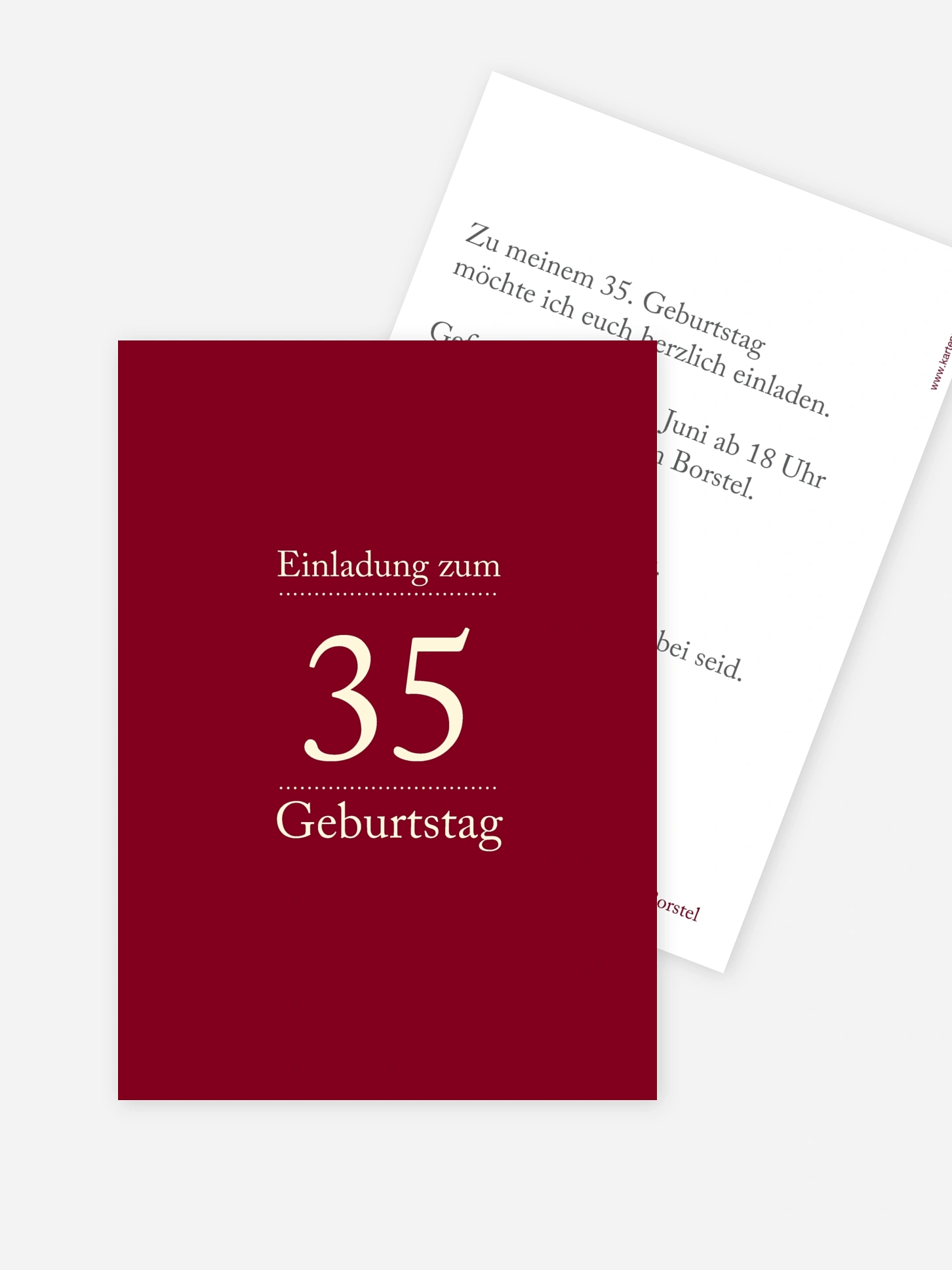 Geburtstagseinladung Schreibklar