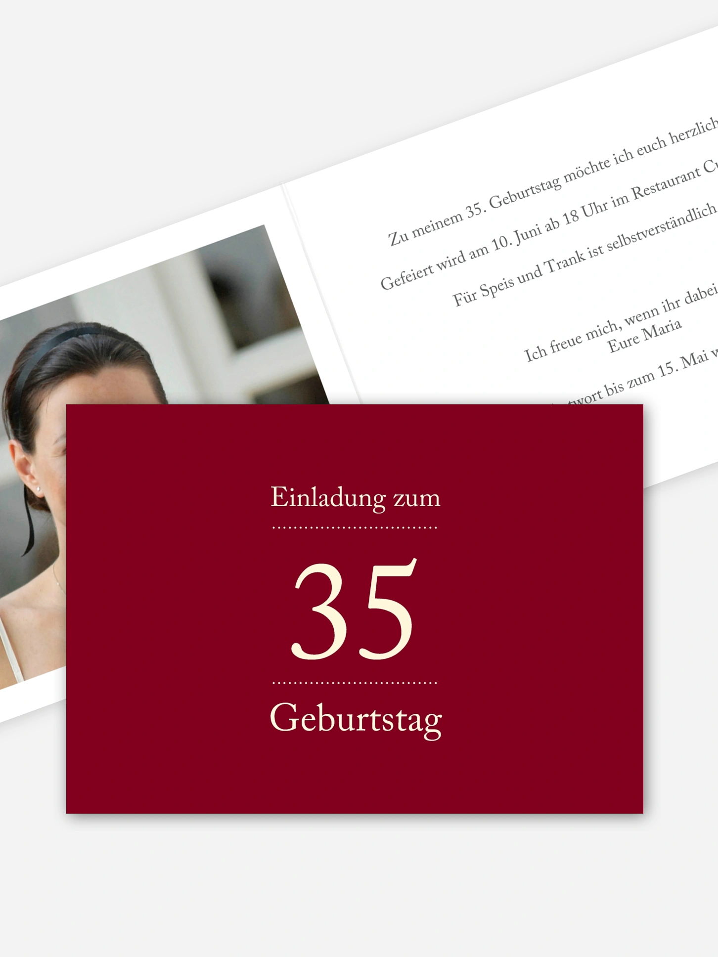 Geburtstagseinladung Schreibklar