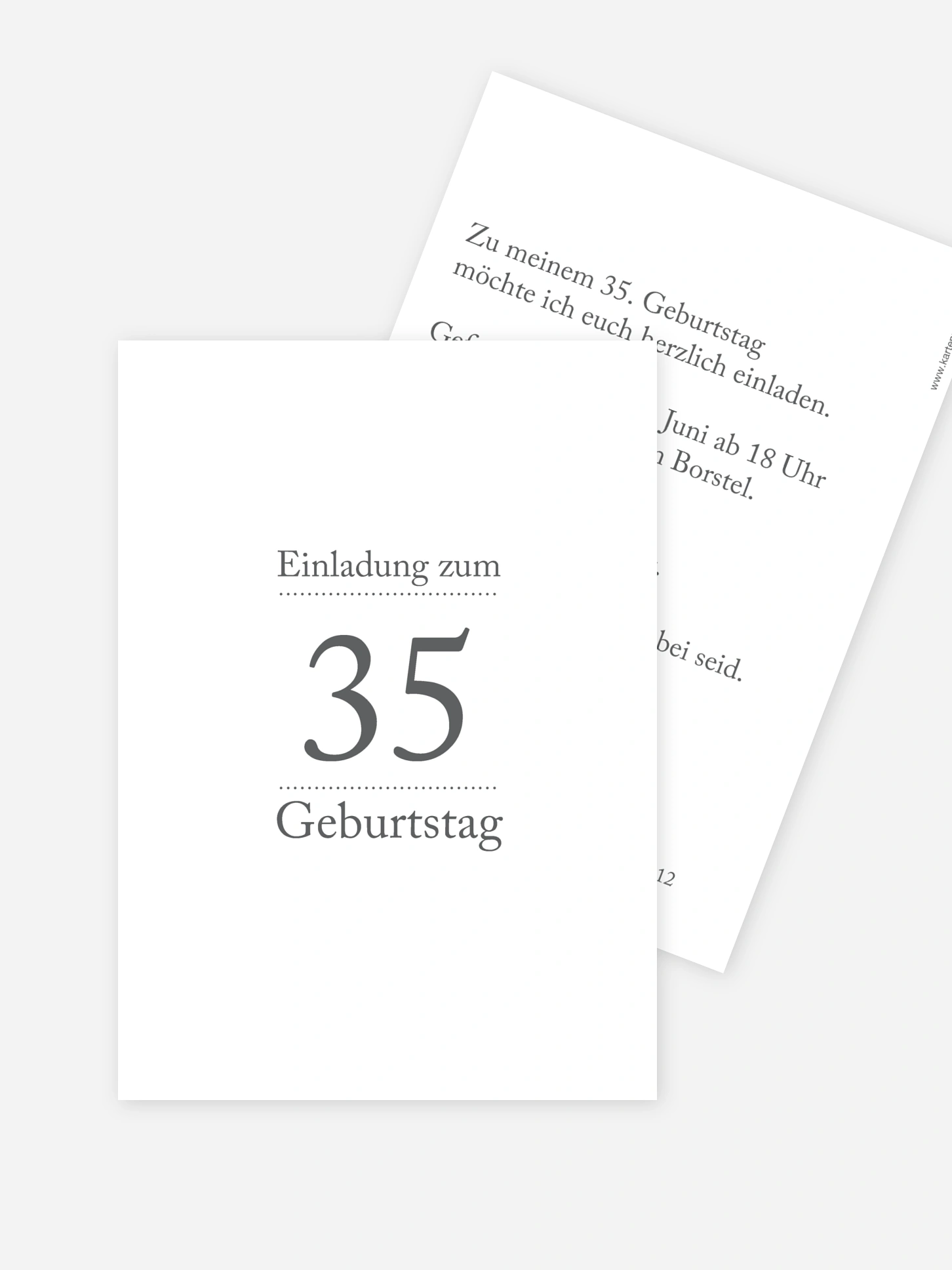Geburtstagseinladung Schreibklar