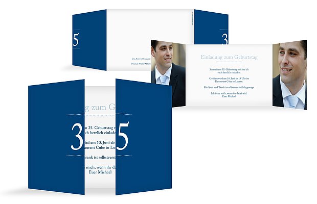 Geburtstagseinladung Schreibklar