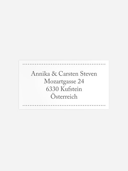 Empfängeraufkleber Geburtstag Schreibklar